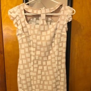 Bodycon Cream mini dress